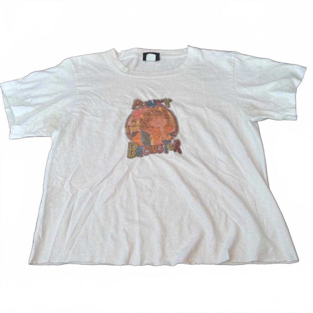 Graphic Crewneck Tee - White - Unbranded